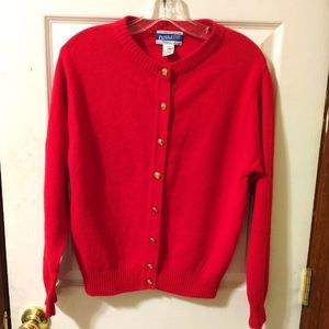 Pendleton Red Cardigan Sweater